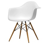 Contemporary Plastic Chair Wood Legs from In Style Modern