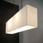 White Acrylic Hanging Lamp by Gus Modern from Burke Decor