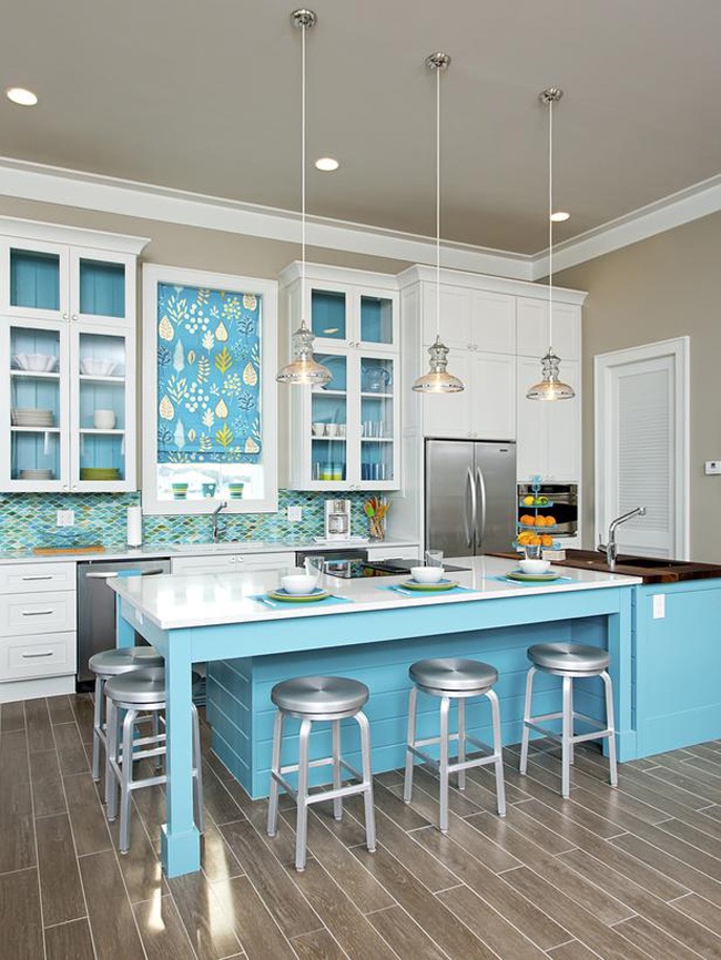aqua kitchen | Holle Stewart Design
