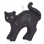 Black Glitter Cat Candle Z Gallerie