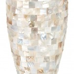 Ceramic Mother of Pearl Vase Ivg Stores