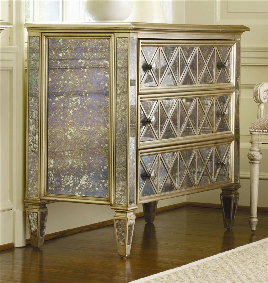 Hooker Dresser with Gold Finish Ivg Stores