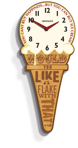 Ice cream clock Burke Decor