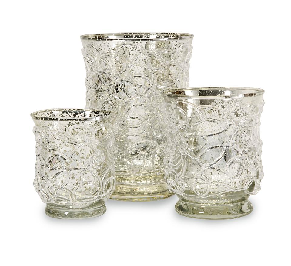 Lisle Mercury Glass Candle Holders Ivg Stores