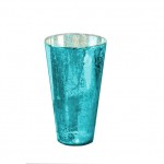 Mercury Glass Vase in Turquoise Ivg Stores