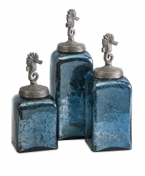 Glass Seahorse Canisters from Home Element