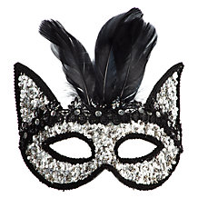 Sequined Feather Mask Z Gallerie